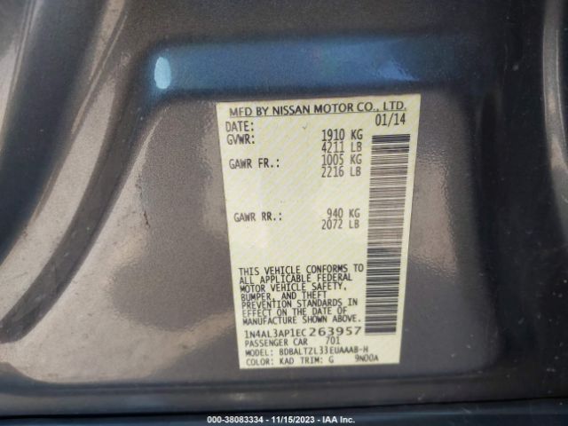 Photo 8 VIN: 1N4AL3AP1EC263957 - NISSAN ALTIMA 