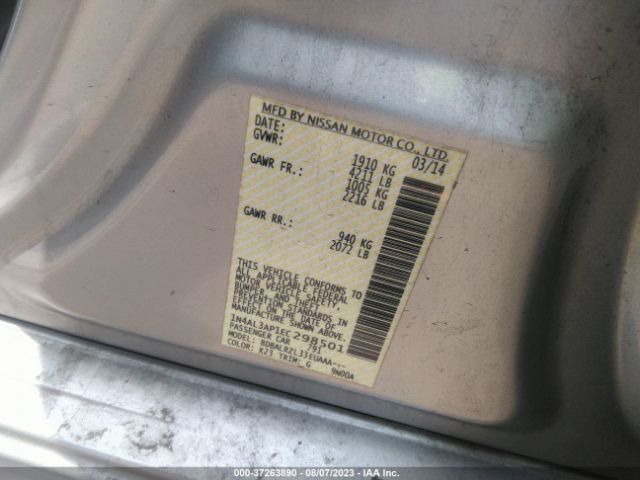 Photo 8 VIN: 1N4AL3AP1EC298501 - NISSAN ALTIMA 