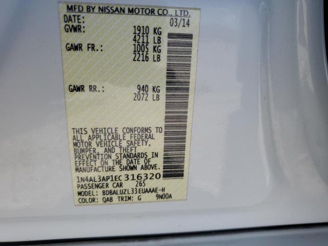 Photo 11 VIN: 1N4AL3AP1EC316320 - NISSAN ALTIMA 