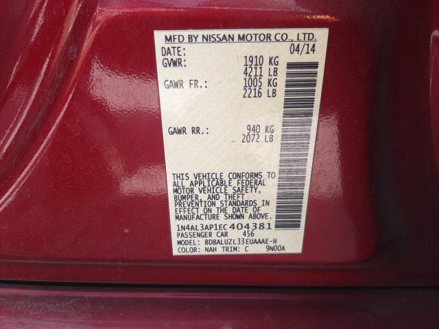 Photo 9 VIN: 1N4AL3AP1EC404381 - NISSAN ALTIMA 2.5 