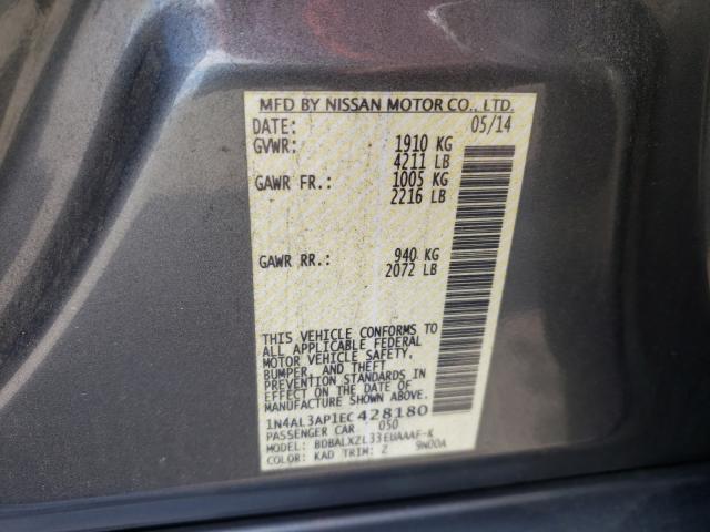 Photo 9 VIN: 1N4AL3AP1EC428180 - NISSAN ALTIMA 2.5 