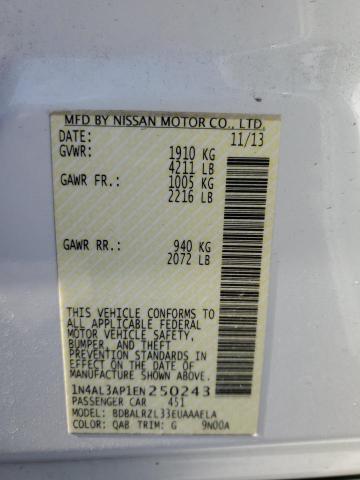 Photo 12 VIN: 1N4AL3AP1EN250243 - NISSAN ALTIMA 