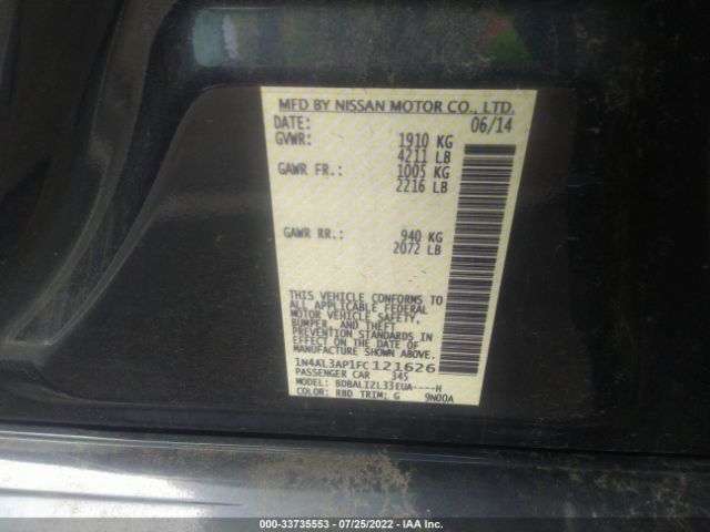 Photo 8 VIN: 1N4AL3AP1FC121626 - NISSAN ALTIMA 