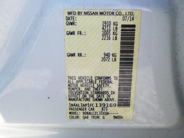 Photo 9 VIN: 1N4AL3AP1FC139169 - NISSAN ALTIMA 2.5 