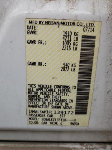 Photo 11 VIN: 1N4AL3AP1FC139172 - NISSAN ALTIMA 4 D 