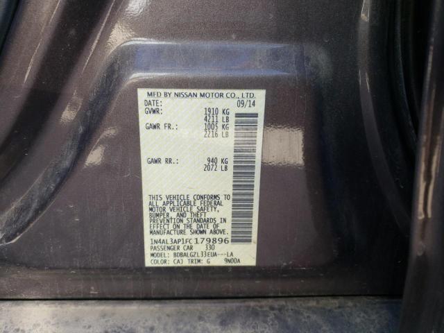 Photo 9 VIN: 1N4AL3AP1FC179896 - NISSAN ALTIMA 2.5 