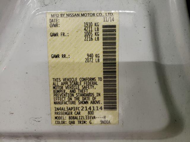 Photo 9 VIN: 1N4AL3AP1FC214114 - NISSAN ALTIMA 2.5 