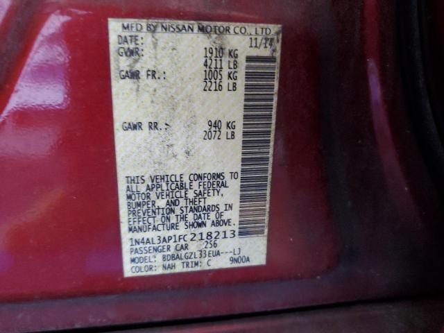 Photo 11 VIN: 1N4AL3AP1FC218213 - NISSAN ALTIMA 2.5 