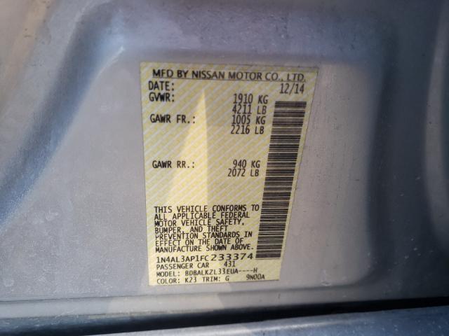 Photo 9 VIN: 1N4AL3AP1FC233374 - NISSAN ALTIMA 2.5 