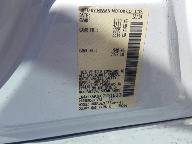 Photo 9 VIN: 1N4AL3AP1FC240633 - NISSAN ALTIMA 2.5 