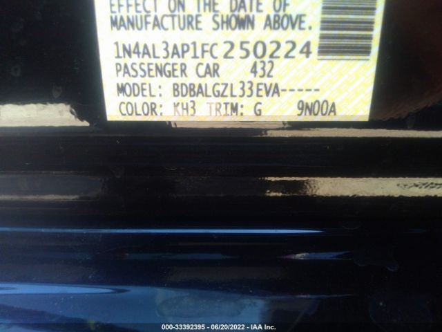 Photo 8 VIN: 1N4AL3AP1FC250224 - NISSAN ALTIMA 