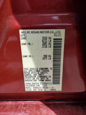 Photo 11 VIN: 1N4AL3AP1FC259411 - NISSAN ALTIMA 