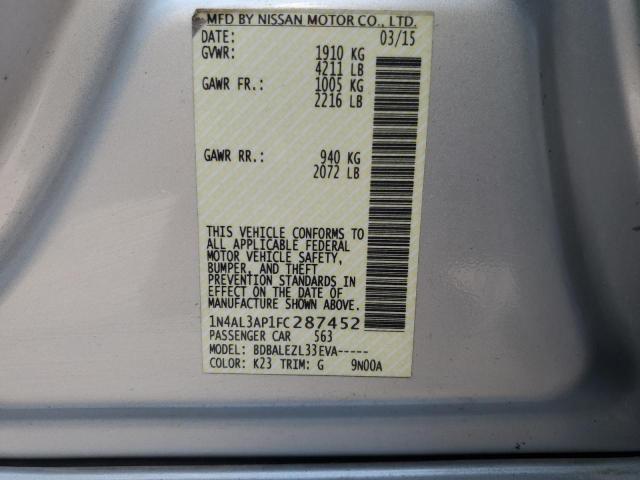 Photo 12 VIN: 1N4AL3AP1FC287452 - NISSAN ALTIMA 