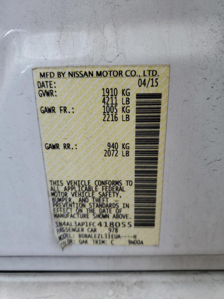 Photo 11 VIN: 1N4AL3AP1FC418055 - NISSAN ALTIMA 