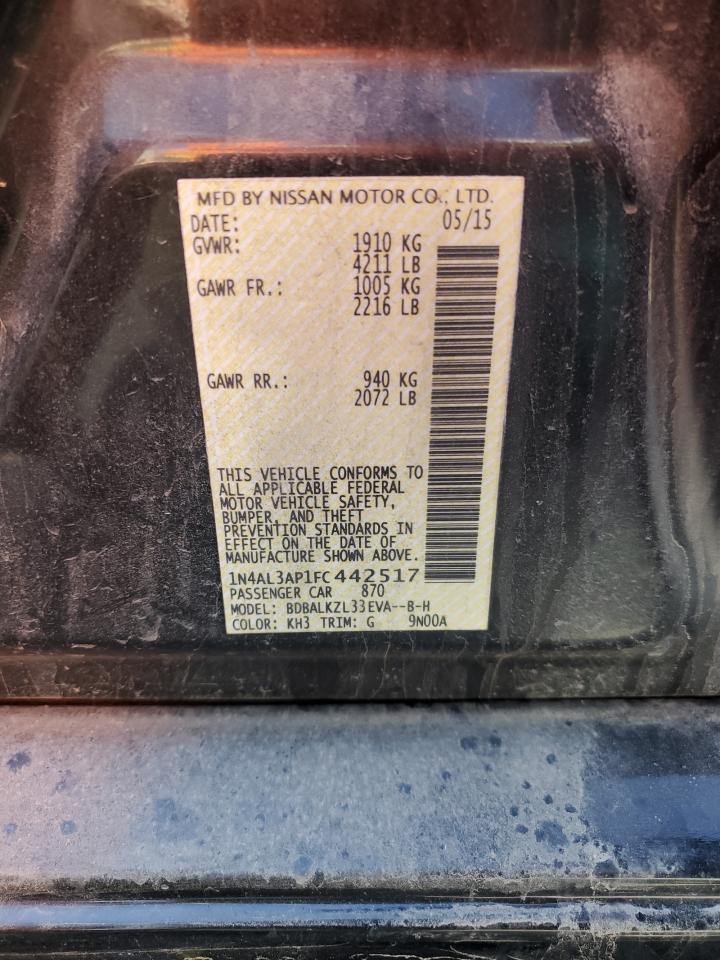 Photo 11 VIN: 1N4AL3AP1FC442517 - NISSAN ALTIMA 