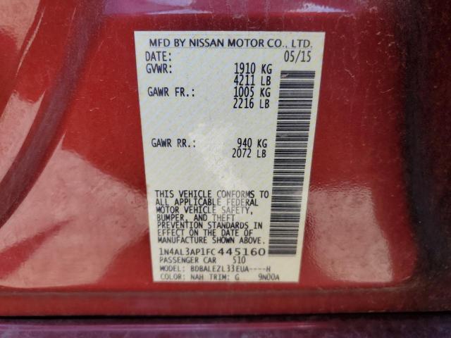 Photo 12 VIN: 1N4AL3AP1FC445160 - NISSAN ALTIMA 