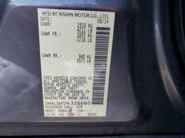 Photo 9 VIN: 1N4AL3AP1FN326660 - NISSAN ALTIMA 2.5 