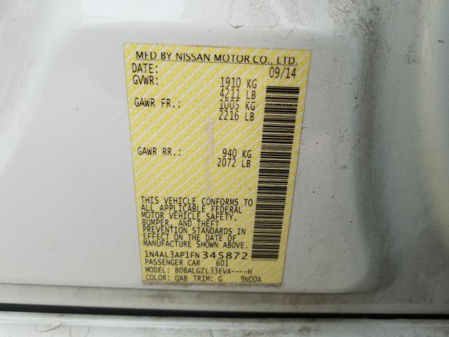 Photo 9 VIN: 1N4AL3AP1FN345872 - NISSAN ALTIMA 2.5 