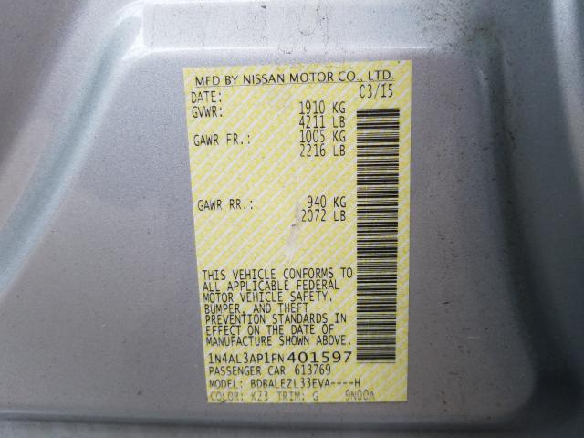 Photo 9 VIN: 1N4AL3AP1FN401597 - NISSAN ALTIMA 2.5 