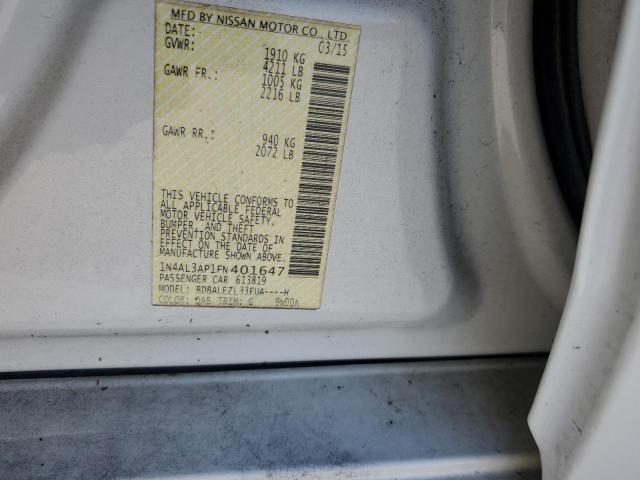 Photo 11 VIN: 1N4AL3AP1FN401647 - NISSAN ALTIMA 2.5 