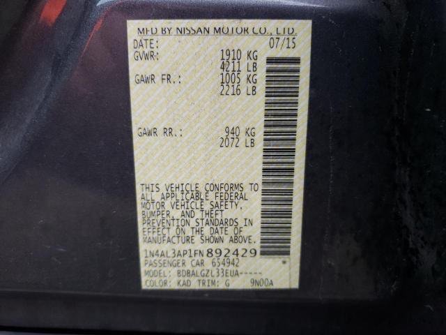 Photo 11 VIN: 1N4AL3AP1FN892429 - NISSAN ALTIMA 