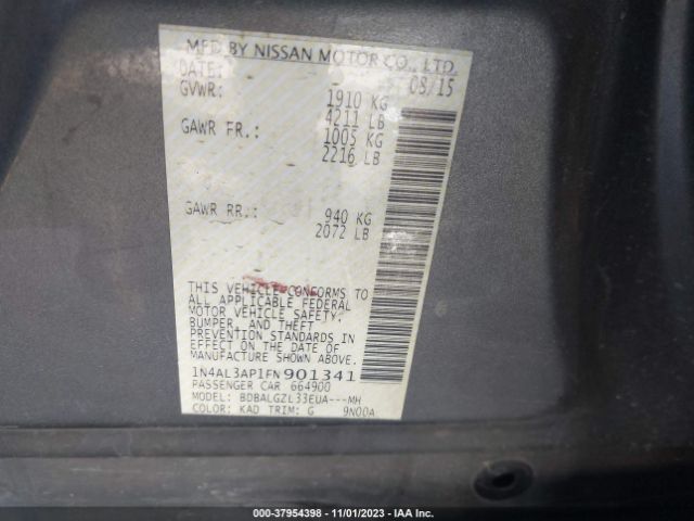 Photo 8 VIN: 1N4AL3AP1FN901341 - NISSAN ALTIMA 