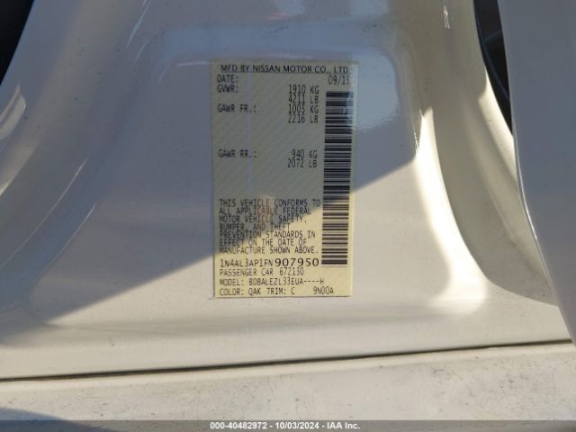 Photo 8 VIN: 1N4AL3AP1FN907950 - NISSAN ALTIMA 