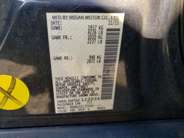 Photo 11 VIN: 1N4AL3AP1GC122034 - NISSAN ALTIMA 2.5 