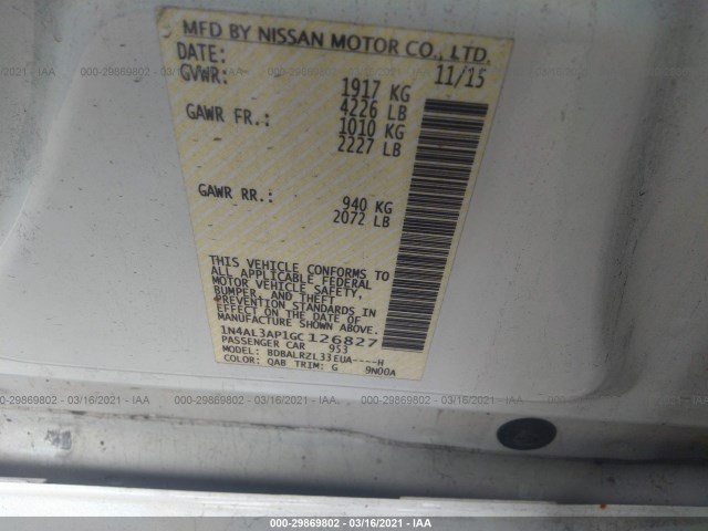 Photo 8 VIN: 1N4AL3AP1GC126827 - NISSAN ALTIMA 