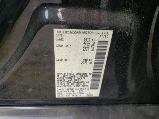 Photo 9 VIN: 1N4AL3AP1GC129551 - NISSAN ALTIMA 2.5 