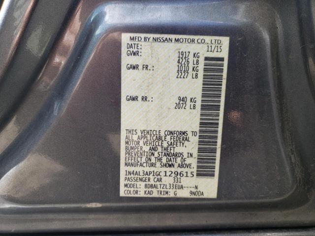 Photo 11 VIN: 1N4AL3AP1GC129615 - NISSAN ALTIMA 2.5 