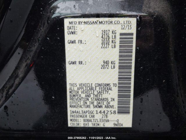 Photo 8 VIN: 1N4AL3AP1GC144258 - NISSAN ALTIMA 