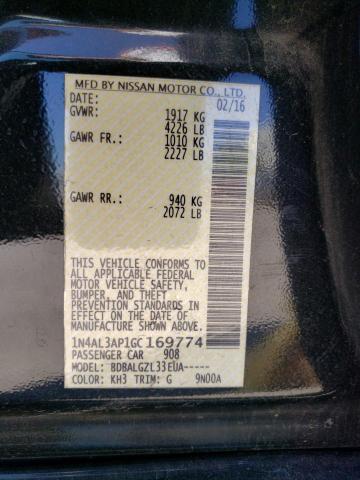 Photo 9 VIN: 1N4AL3AP1GC169774 - NISSAN ALTIMA 2.5 