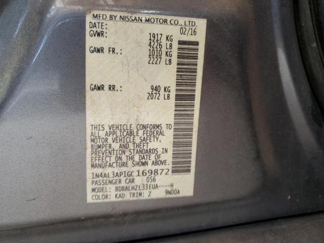 Photo 12 VIN: 1N4AL3AP1GC169872 - NISSAN ALTIMA 