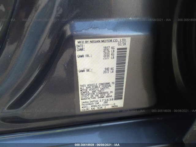 Photo 8 VIN: 1N4AL3AP1GC175638 - NISSAN ALTIMA 