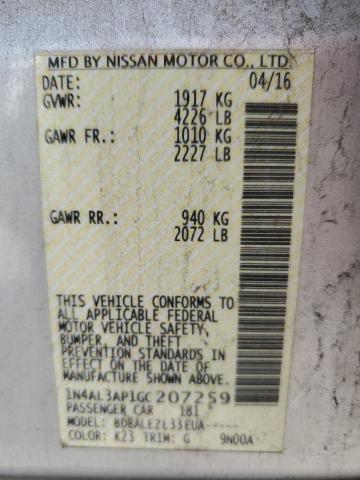 Photo 12 VIN: 1N4AL3AP1GC207259 - NISSAN ALTIMA 2.5 