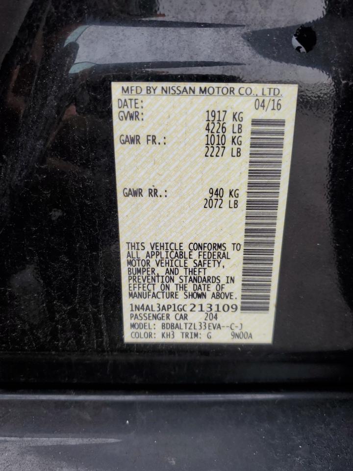 Photo 11 VIN: 1N4AL3AP1GC213109 - NISSAN ALTIMA 