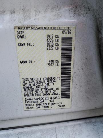 Photo 12 VIN: 1N4AL3AP1GC224661 - NISSAN ALTIMA 