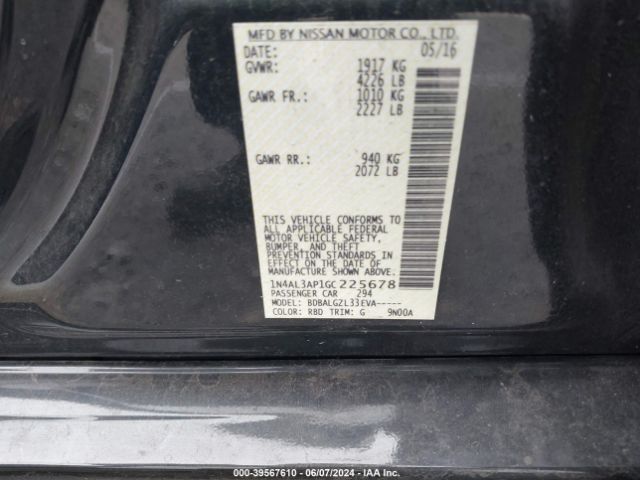 Photo 8 VIN: 1N4AL3AP1GC225678 - NISSAN ALTIMA 