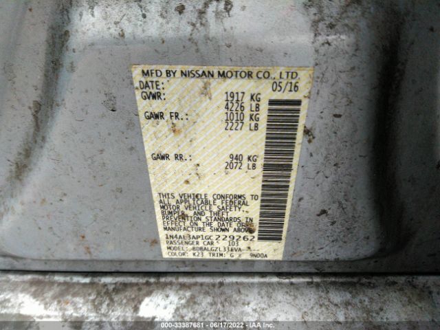 Photo 8 VIN: 1N4AL3AP1GC229262 - NISSAN ALTIMA 