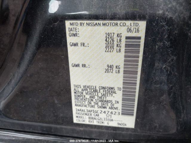 Photo 8 VIN: 1N4AL3AP1GC247423 - NISSAN ALTIMA 