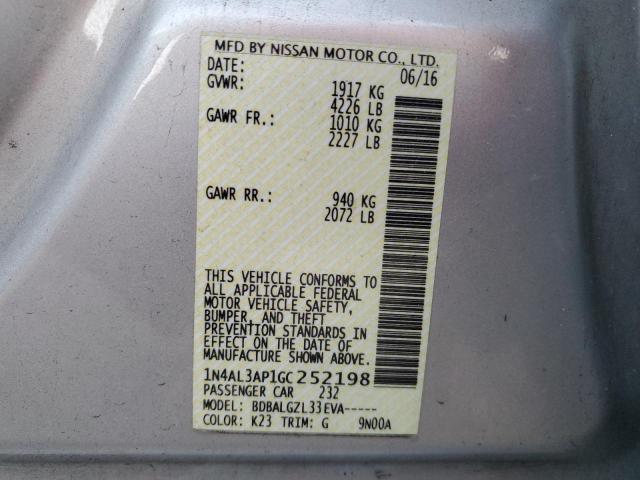 Photo 11 VIN: 1N4AL3AP1GC252198 - NISSAN ALTIMA 