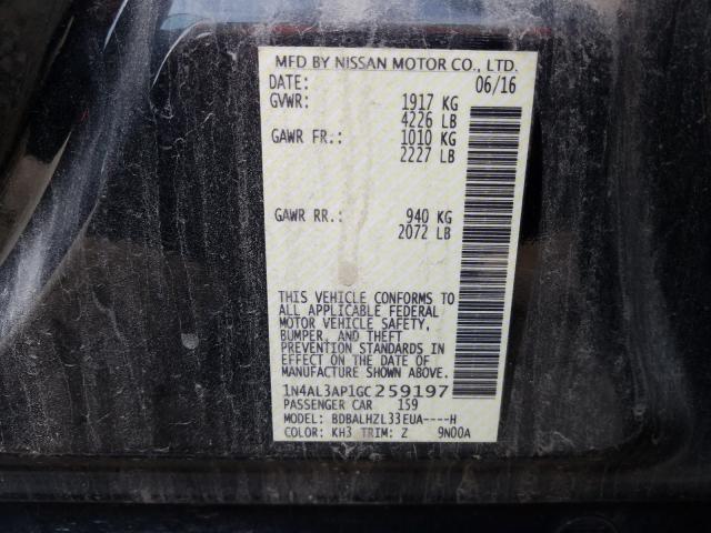 Photo 9 VIN: 1N4AL3AP1GC259197 - NISSAN ALTIMA 2.5 