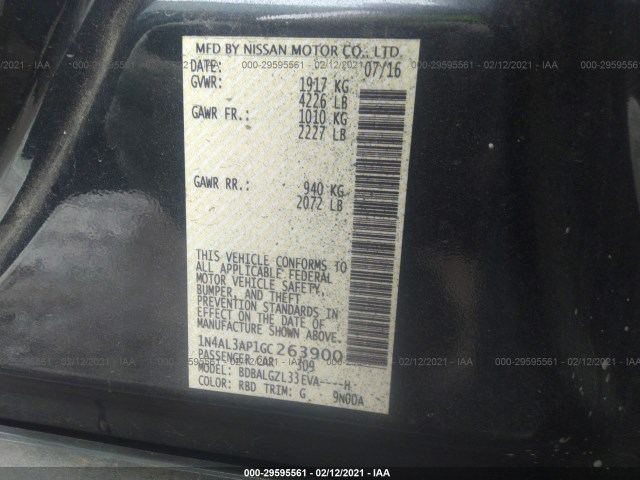 Photo 8 VIN: 1N4AL3AP1GC263900 - NISSAN ALTIMA 