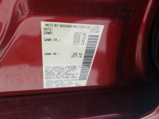 Photo 9 VIN: 1N4AL3AP1GC267400 - NISSAN ALTIMA 2.5 