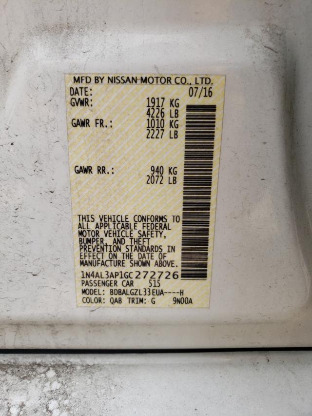 Photo 9 VIN: 1N4AL3AP1GC272726 - NISSAN ALTIMA 2.5 