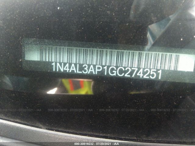 Photo 8 VIN: 1N4AL3AP1GC274251 - NISSAN ALTIMA 