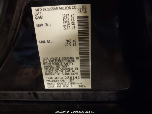 Photo 8 VIN: 1N4AL3AP1GC286142 - NISSAN ALTIMA 