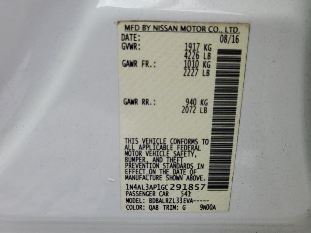 Photo 12 VIN: 1N4AL3AP1GC291857 - NISSAN ALTIMA 2.5 