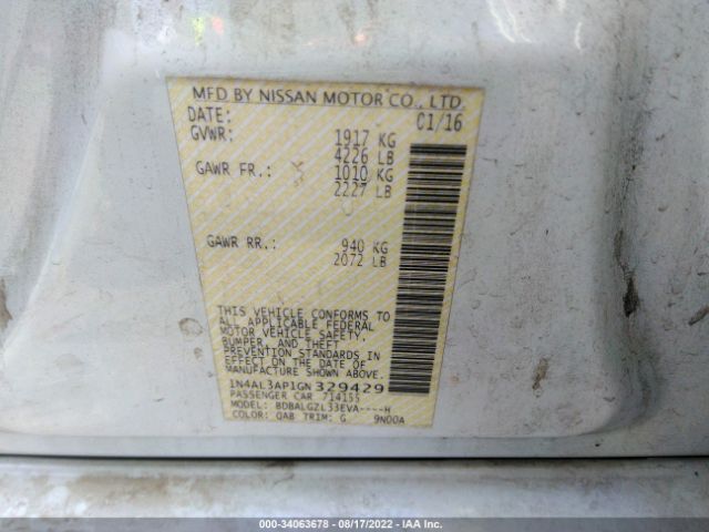 Photo 8 VIN: 1N4AL3AP1GN329429 - NISSAN ALTIMA 